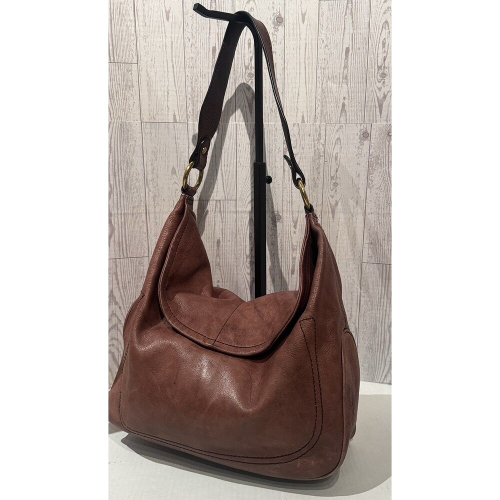 Frye Leather Women's Campus Hobo Shoulder Bag Cognac